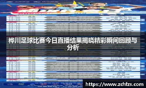 桦川足球比赛今日直播结果揭晓精彩瞬间回顾与分析